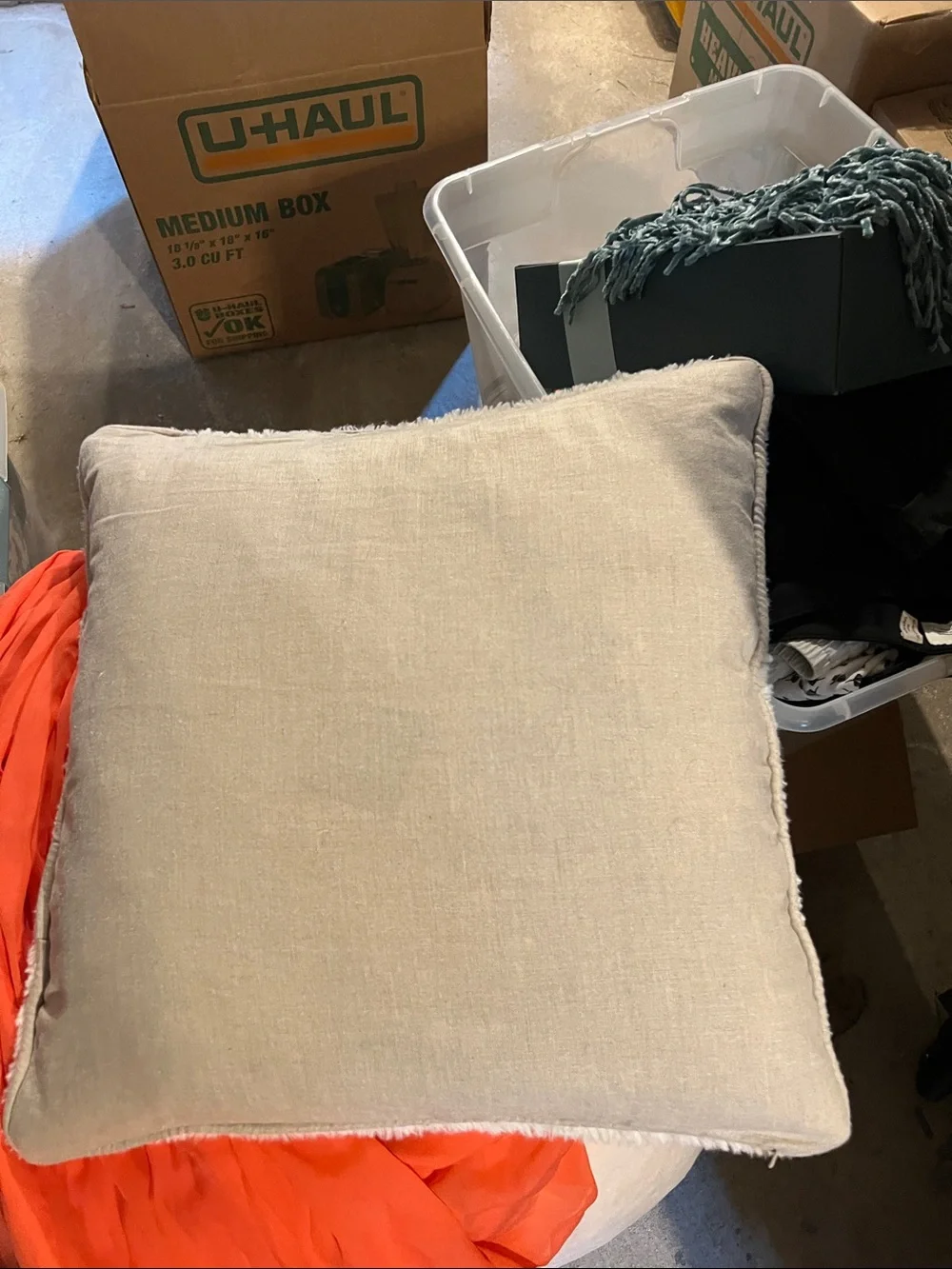 Pottery Barn plush cream